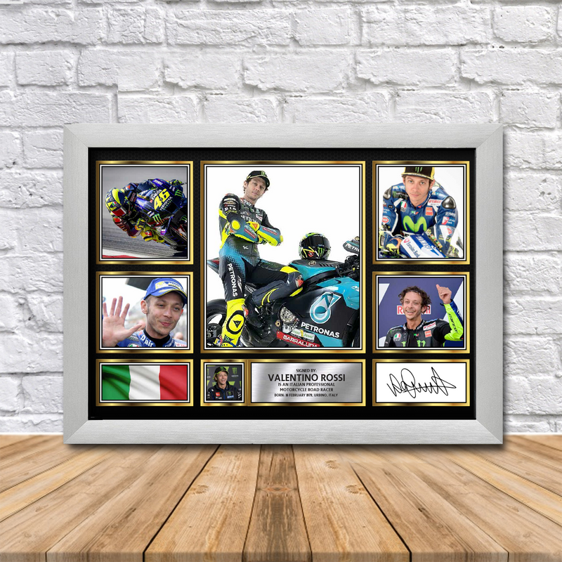 Valentino Rossi Limited Edition Signed Print