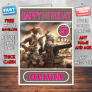 Personalised Valkyria Chronicles Inspired Style Game Kids Inspired Birthday Card (SA)