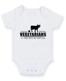 Vegetarians Personalised Baby Boy Girl Unisex Short Sleeve Bodysuit