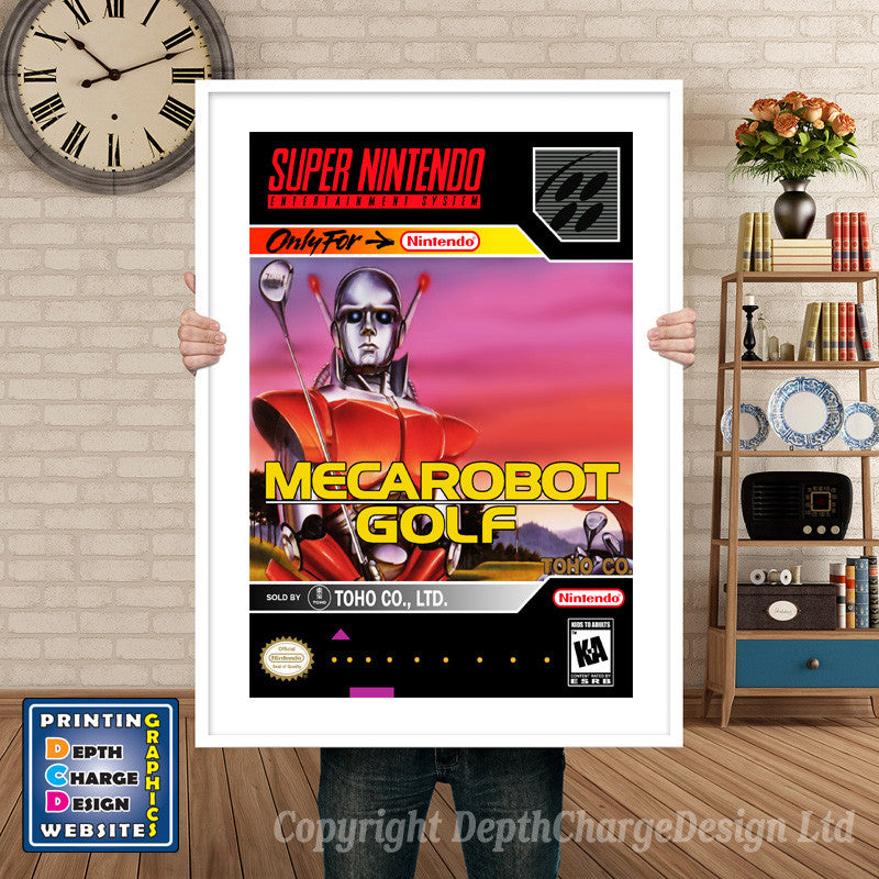 Vertical Template Copy Super Nintendo GAME INSPIRED THEME Retro Gaming Poster A4 A3 A2 Or A1