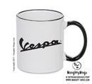 Vespa black Personalised Printed Mug