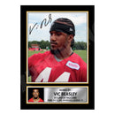 Vic Beasley 1 Limited Edition Football Signed Print - American Footballer