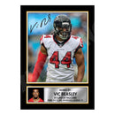 Vic Beasley 2 Limited Edition Football Signed Print - American Footballer