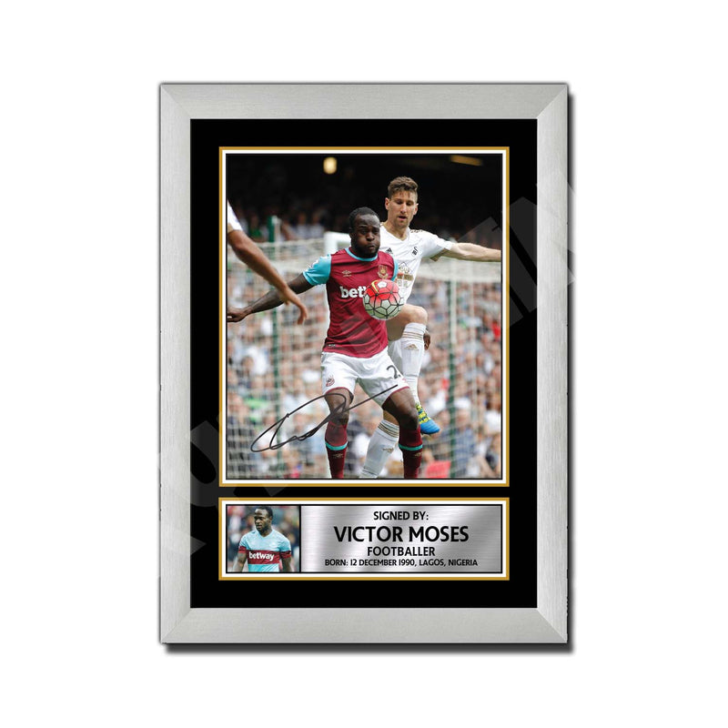 Victor Moses 2 Limited Edition Football Player Signed Print - Football