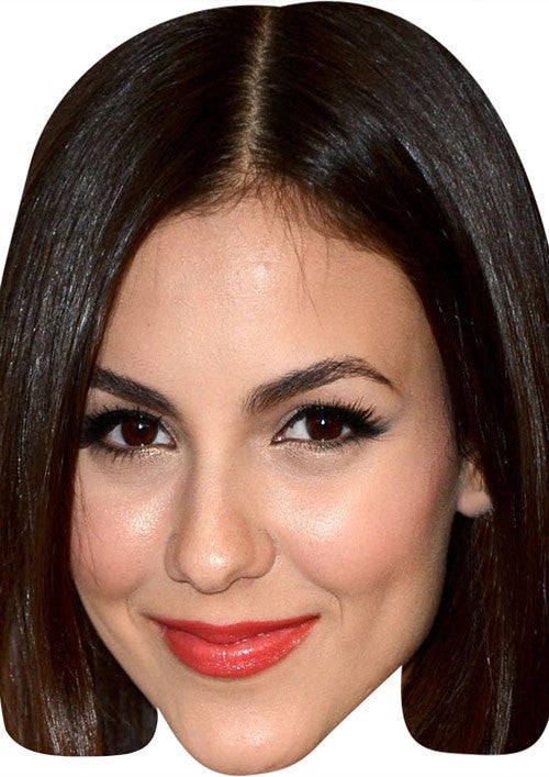 Victoria Justice MH 2017 TV Celebrity Face Mask Fancy Dress Cardboard Costume Mask – personalised card product image 1