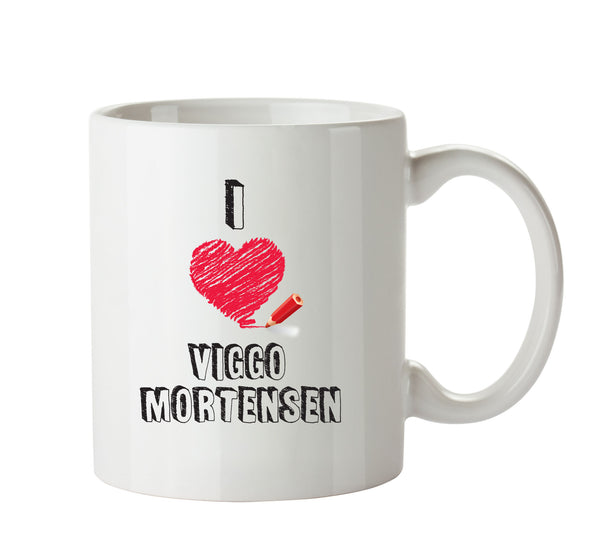 I Love Viggo Mortensen Celebrity Mug Office Mug – printed mug product image 1