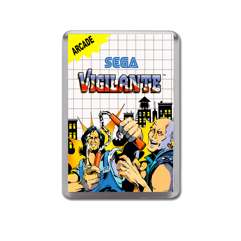 Vigilante Sega Master System Game Inspired Fridge Magnet