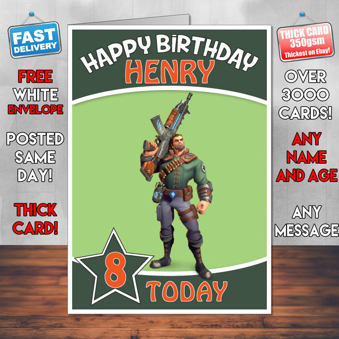 Viktor Promo Inspired Theme Personalised Kids Inspired Birthday Card (SA060917) – Viktor Promo Inspired Theme Personalised Birthday Card – personalised Birthday Card