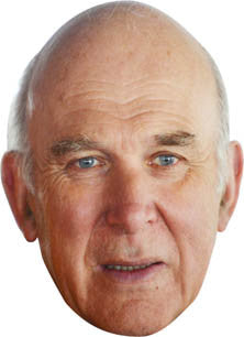 Vince Cable Face Mask – Fancy Dress Cardboard Costume Mask