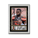 Vince Mayle 2 Limited Edition Football Signed Print - American Footballer