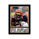 Vincent Rey 2 Limited Edition Football Signed Print - American Footballer