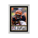 Vincent Rey 2 Limited Edition Football Signed Print - American Footballer