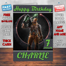 Visor Quake Champions Inspired Style Game Kids Inspired Birthday Card (SA)