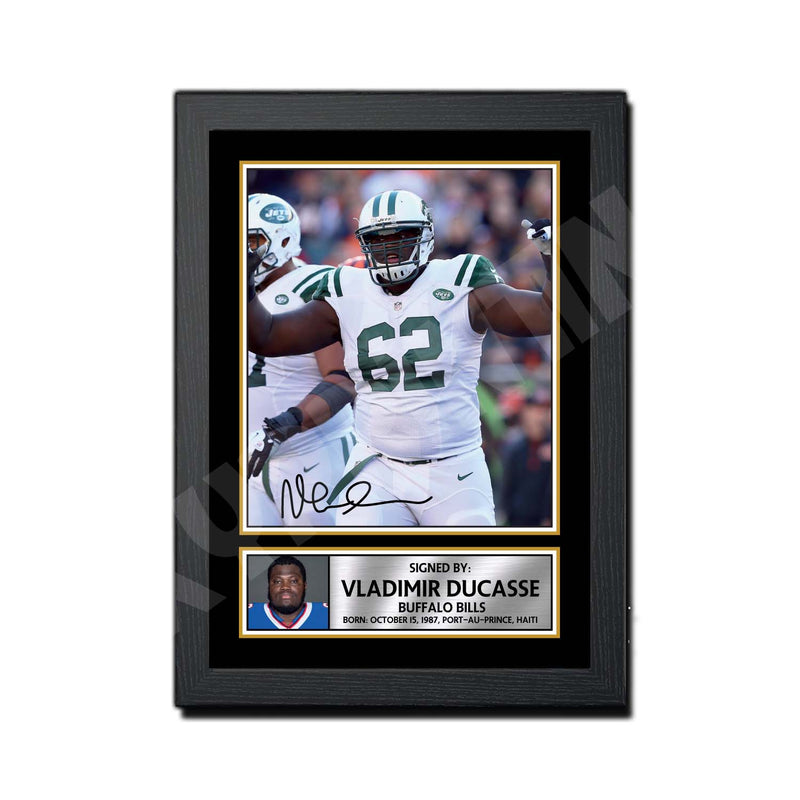 Vladimir Ducasse 2 Limited Edition Football Signed Print - American Footballer