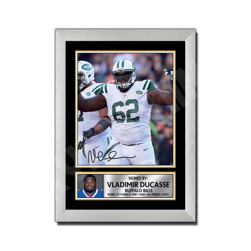 Vladimir Ducasse 2 Limited Edition Football Signed Print - American Footballer