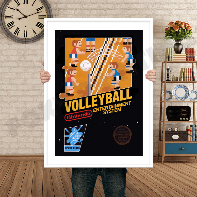 Volleyball Retro GAME INSPIRED THEME Nintendo NES Gaming A4 A3 A2 Or A1 Poster Art 612