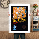 Volleyball Retro GAME INSPIRED THEME Nintendo NES Gaming A4 A3 A2 Or A1 Poster Art 612