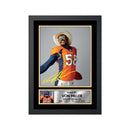 Von Miller 2 Limited Edition Football Signed Print - American Footballer
