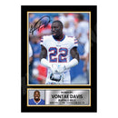 Vontae Davis 2 Limited Edition Football Signed Print - American Footballer