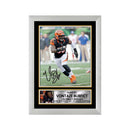 Vontaze Burfict 2 Limited Edition Football Signed Print - American Footballer