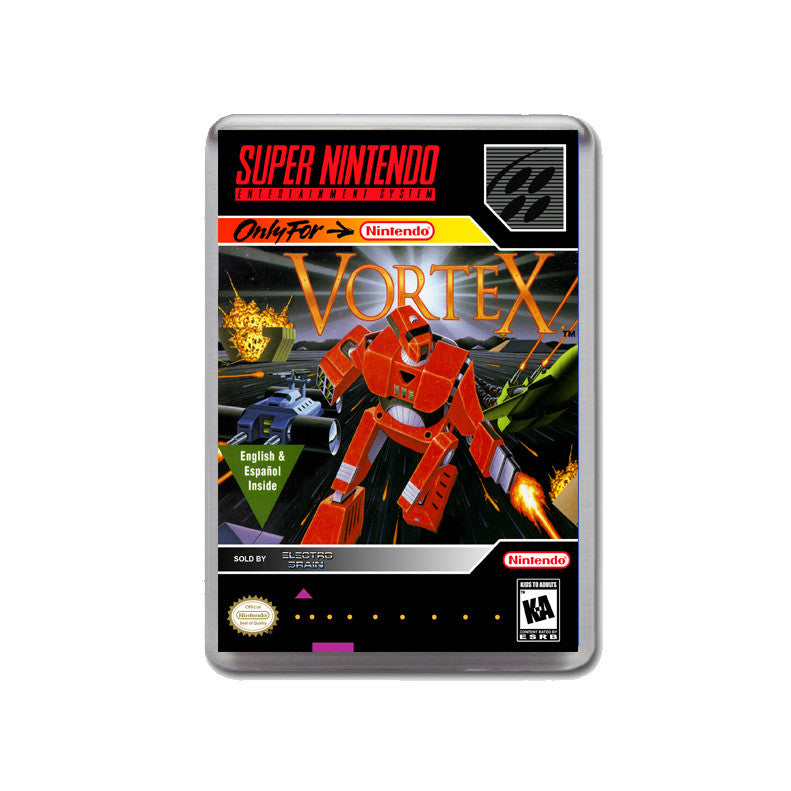 Vortex - SNES GAME inspired Retro Gaming Magnet