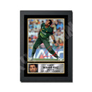 WAHAB RIAZ 2 Limited Edition Cricketer Signed Print - Cricket Player