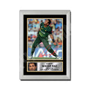 WAHAB RIAZ 2 Limited Edition Cricketer Signed Print - Cricket Player