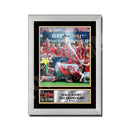 WALES RUGBY 2012 GRAND SLAM SQUAD 2 Limited Edition Rugby Player Signed Print - Rugby