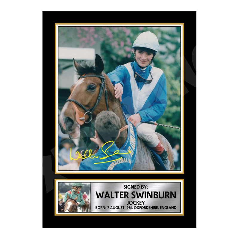 WALTER SWINBURN Limited Edition Horse Racer Signed Print - Horse Racing
