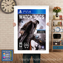 WATCHDOGS PS4 GAME INSPIRED THEME PS4 GAME INSPIRED THEME Retro Gaming Poster A4 A3 A2 Or A1