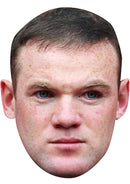 WAYNE ROONEY JB - Footballer Fancy Dress Cardboard Celebrity Party Face Mask