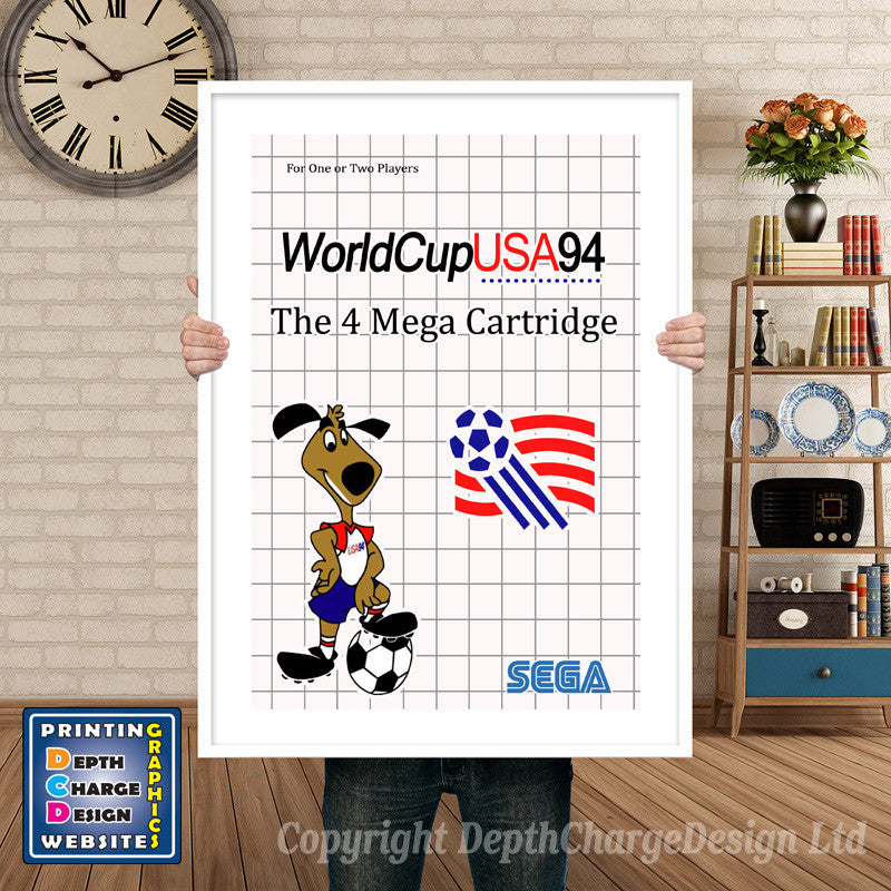 WC94- Sega Mastersystem Inspired Retro Gaming Poster A4 A3 A2 Or A1