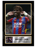 WILFRIED ZAHA 2 Limited Edition Football Player Signed Print - Football