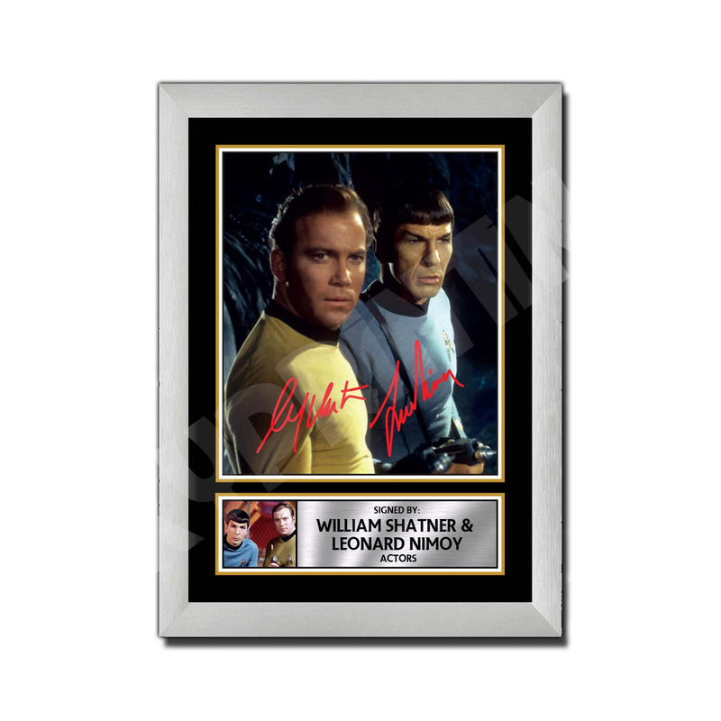 WILLIAM SHATNER _ LEONARD NIMOY (1) Limited Edition Tv Show Signed Print