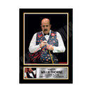 WILLIE THORNE Limited Edition Snooker Player Signed Print - Snooker