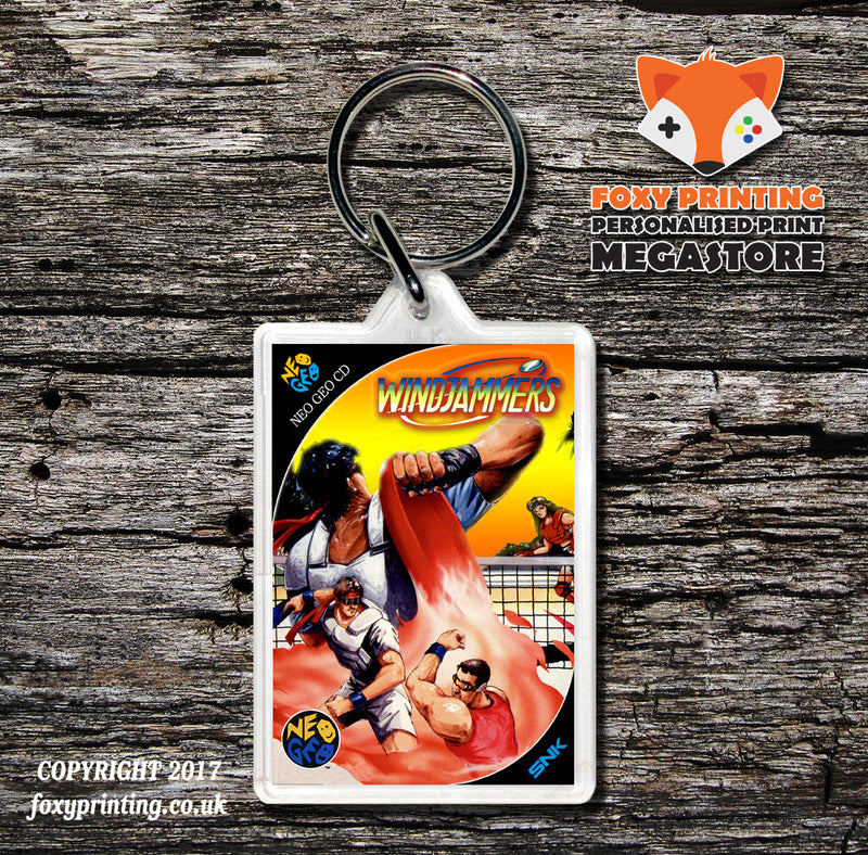 WINDJAMMERS NEO GEO CD Game Inspired Retro Gaming Keyring