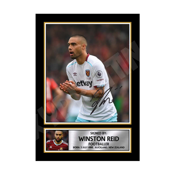 WINSTON REID 2 Football Player Printed Signature Print