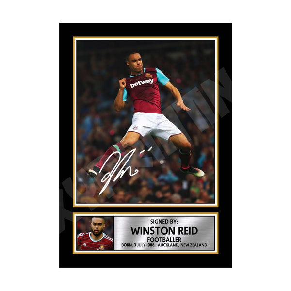 WINSTON REID (1) Football Player Printed Signature Print