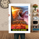 WISDOMTREE Exodus Retro GAME INSPIRED THEME Nintendo NES Gaming A4 A3 A2 Or A1 Poster Art 682