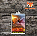 WISDOMTREE Bible Buffet Retro NES Game Cover Art Gaming Keyring