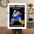WISDOMTREE King Of Kings Retro GAME INSPIRED THEME Nintendo NES Gaming A4 A3 A2 Or A1 Poster Art 684