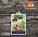 WISDOMTREE Spiritual Warfare Retro NES Game Cover Art Gaming Keyring