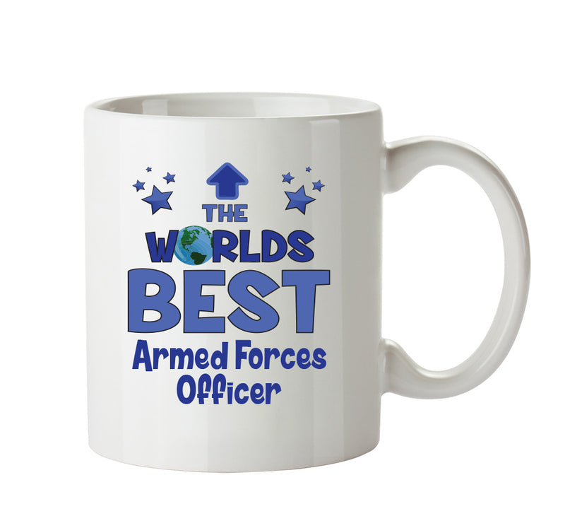 Worlds Best Armed Forces Officer Mug - Novelty Funny Mug