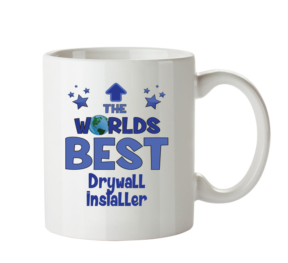 Worlds Best Drywall Installer Mug - Novelty Funny Mug – printed mug product image 1