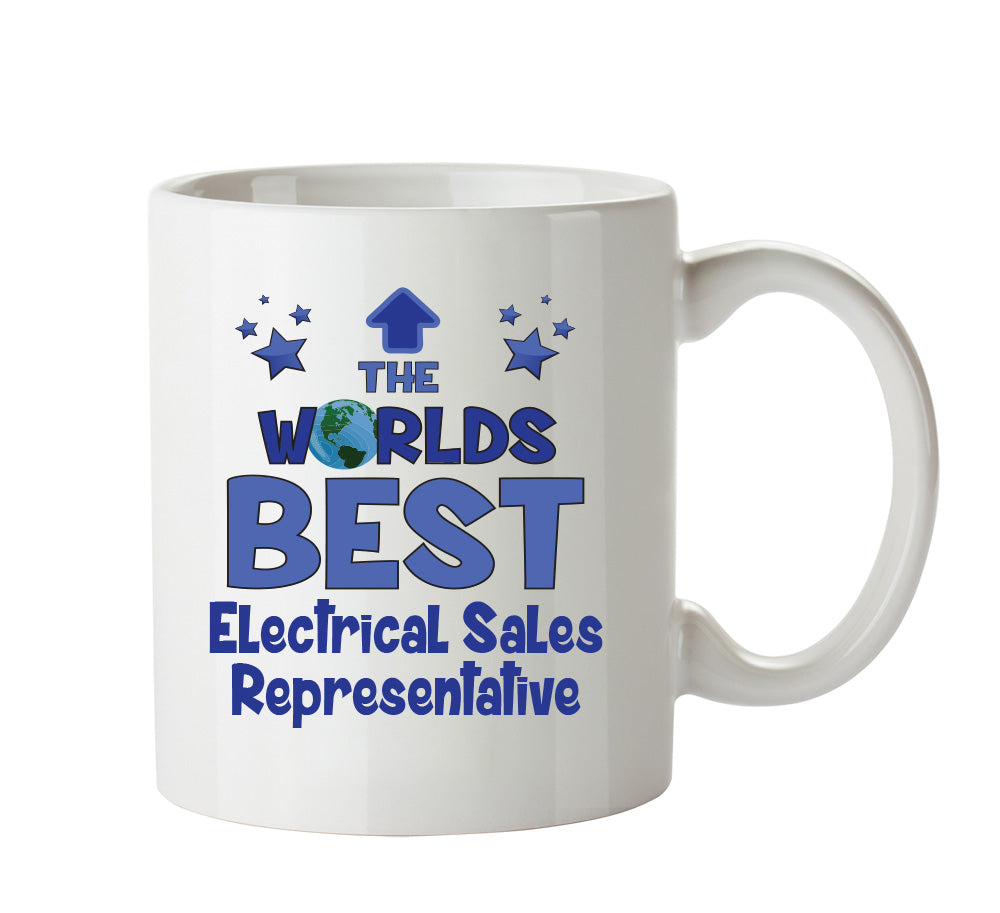 Worlds Best Electrical Sales Representative Mug - Novelty Funny Mug – printed mug product image 1