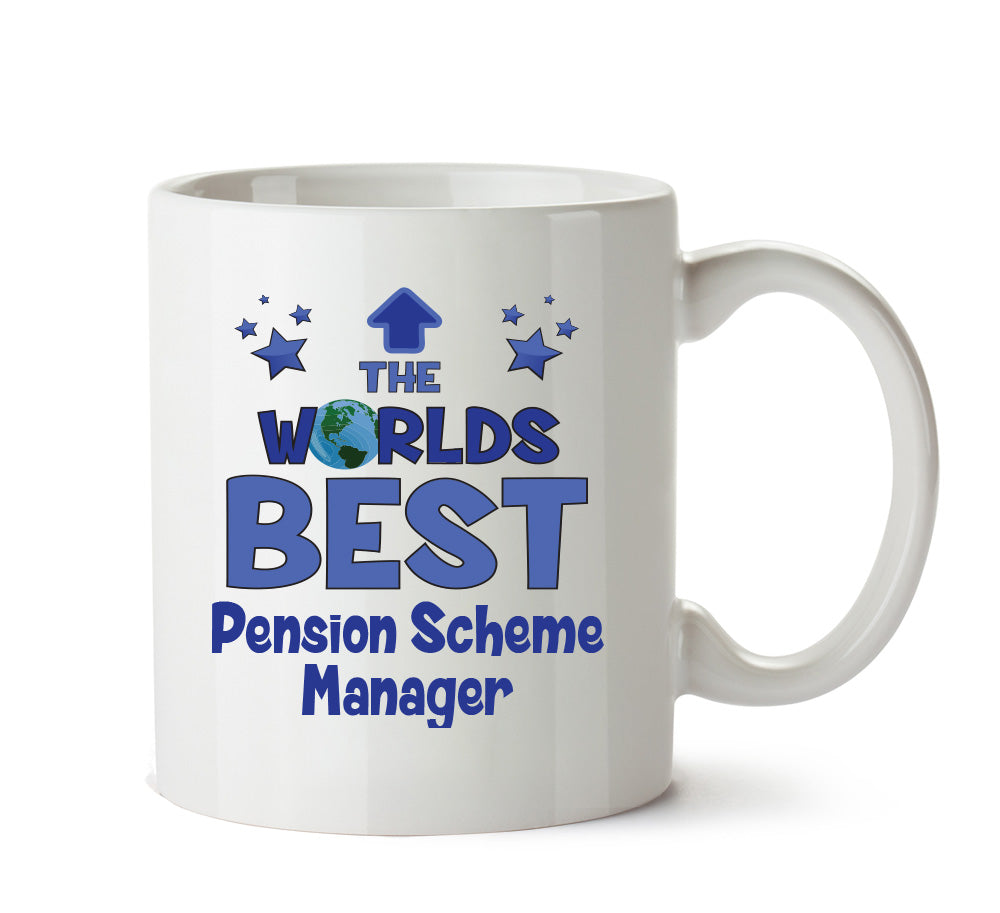 Worlds Best Pension Scheme Manager Mug - Novelty Funny Mug – printed mug product image 1