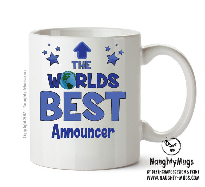 Worlds Best Announcer Mug - Novelty Funny Mug