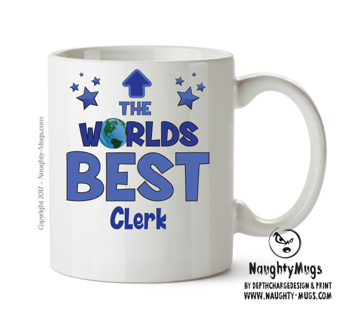 Worlds Best Clerk Mug - Novelty Funny Mug