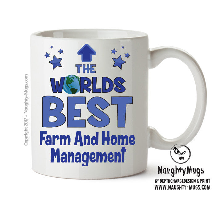 Worlds Best Farm And Home Management Advisor Mug - Novelty Funny Mug