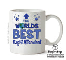 Worlds Best Flight Attendant Mug - Novelty Funny Mug
